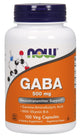 NOW Foods - GABA 500mg - 100 kapselia