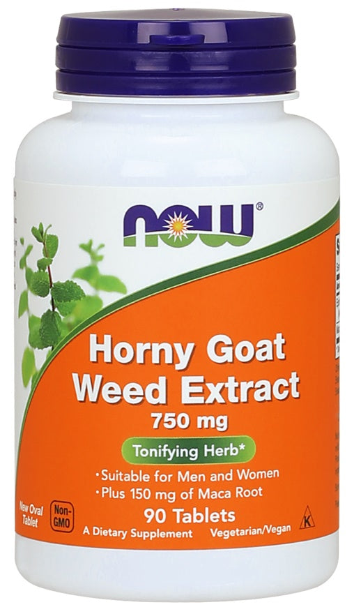 Now Foods - Horny Goat Weed Extract - 90 Tabs