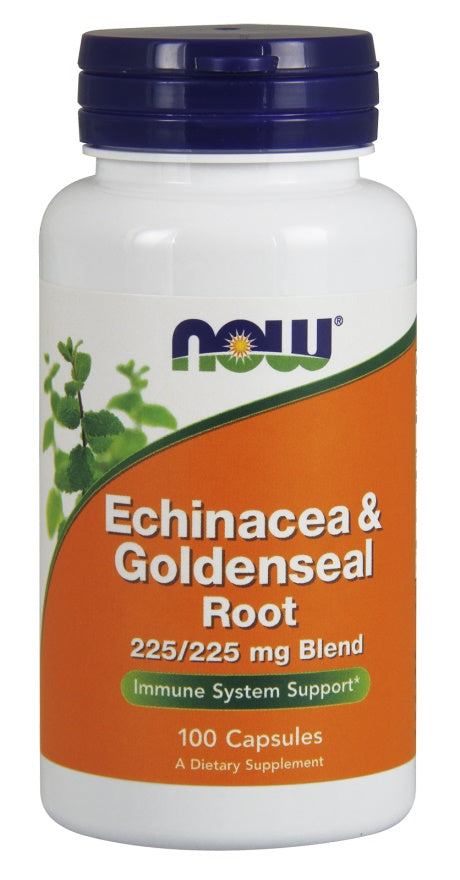 NOW Foods - Echinacea & Goldenseal Rod - 100 Kapsler