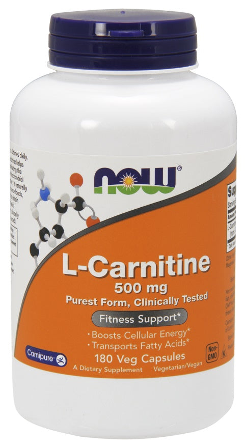NOW Foods - L-Carnitine, 500mg - 180 Vcaps