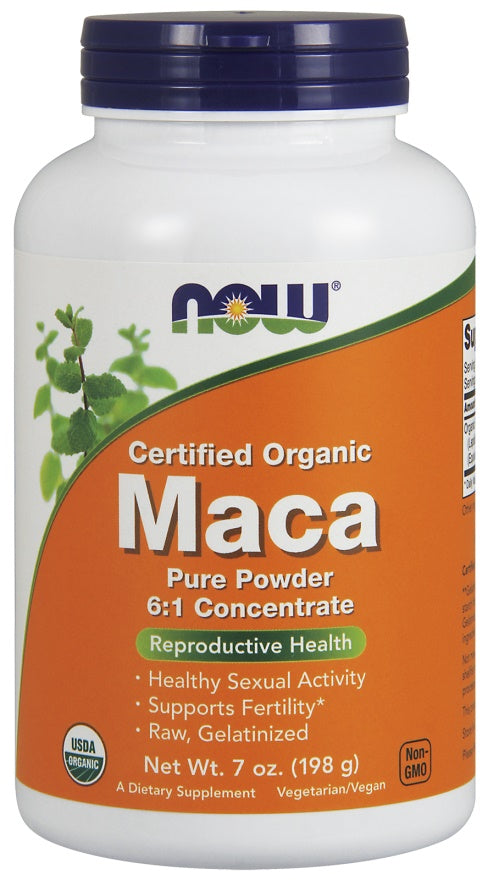 Now Foods - Maca 6:1 Concentrate, Pure Powder - 198g