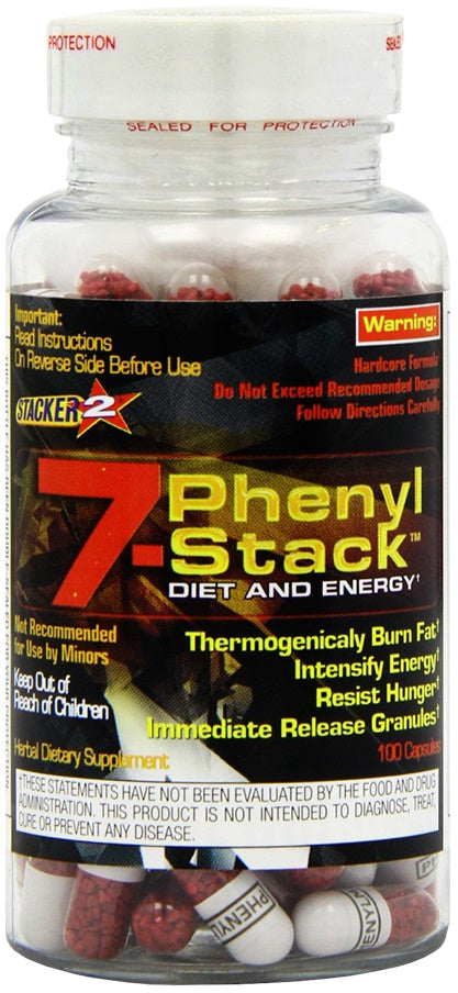 Stacker 2 7-Phenyl Stack baksida näringsfakta