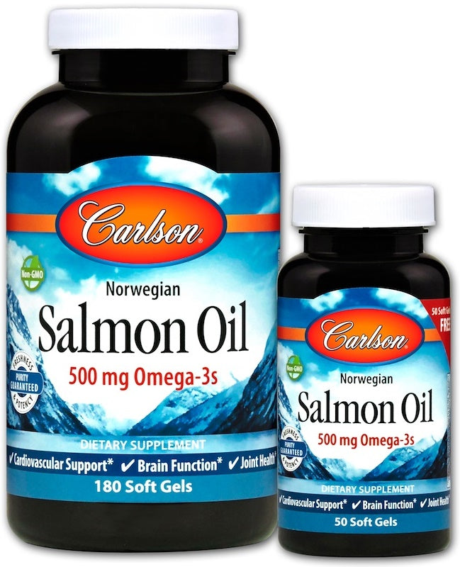 Carlson Labs - Norwegian Salmon Oil - 180 + 50 Sgels