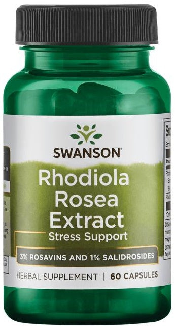 Swanson - Rhodiola Rosea Rod - 100 Kapsler