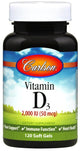 Vitamin D3 2000 IU – 120 mjuka kapslar framsida