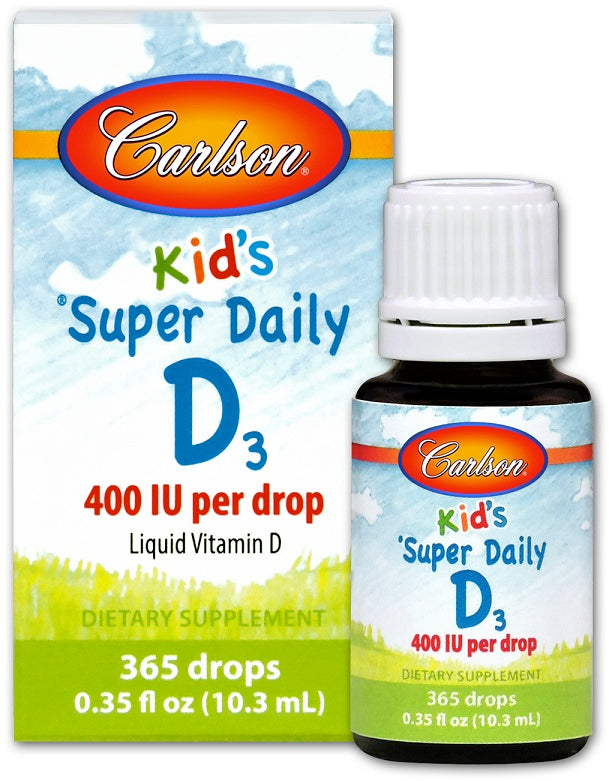 Carlson Labs - Kid'S Super Daily D3 - 10.3ml, 365 Drops