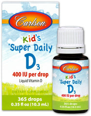 Carlson Labs - Kid'S Super Daily D3 - 10.3ml, 365 Drops