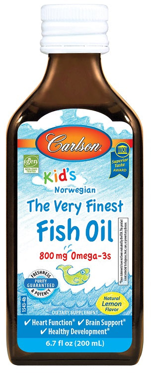 The Very Finest Fish Oil baksida med näringsfakta
