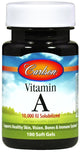 Carlson Labs - Vitamin A Solubilized 10000IU - 100 Sgels