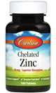 Carlson Labs - Keleret Zink 30mg - 100 Tabletter