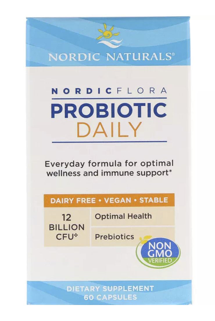 Nordic Flora Probiotic Daily baksida näringsfakta