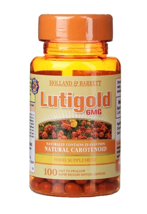 Lutigold Lutein baksida näringsfakta