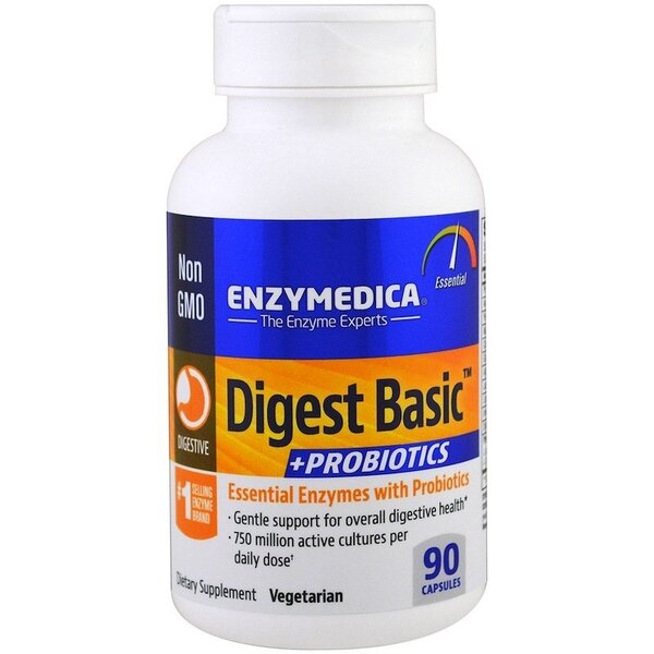 Enzymedica Digest Basic + Probiotics framsida