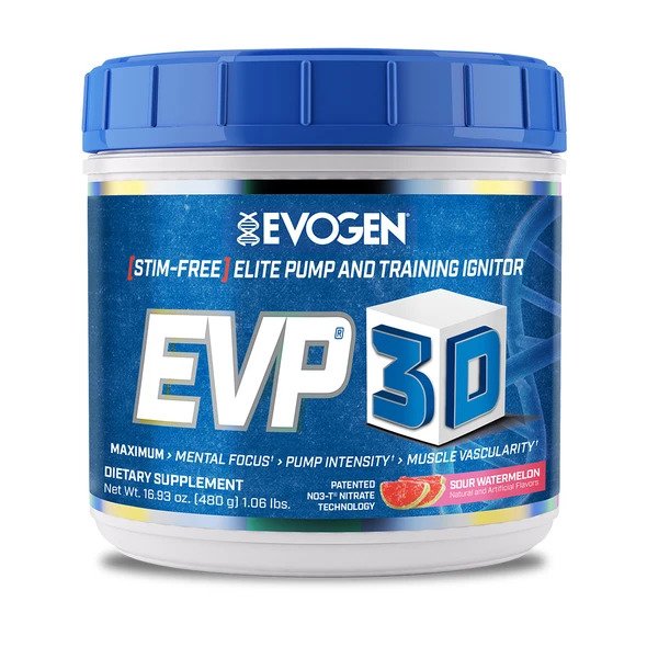 EVP 3D Advanced Pre-Workout förpackning öppen