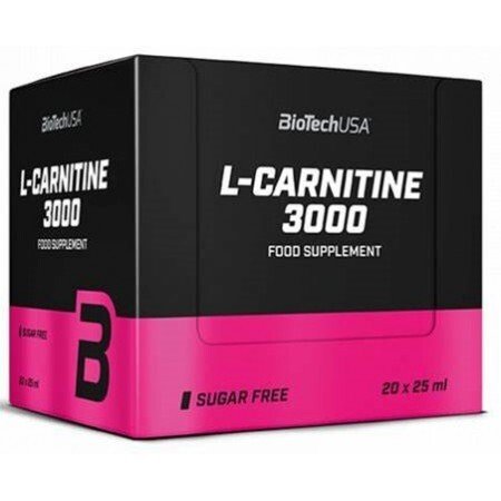 BioTechUSA - L-Karnitiini 3000, Sitruuna - 20 x 25ml