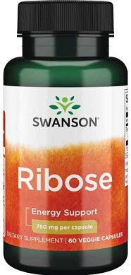 Swanson Ribose 750 mg baksida näringsfakta