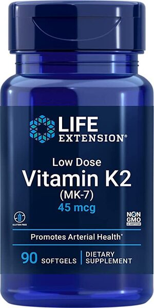 Vitamin K2 (MK-7) låg dos – 45mcg framsida