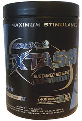 Stacker2 Ecstasy baksida med näringsinformation