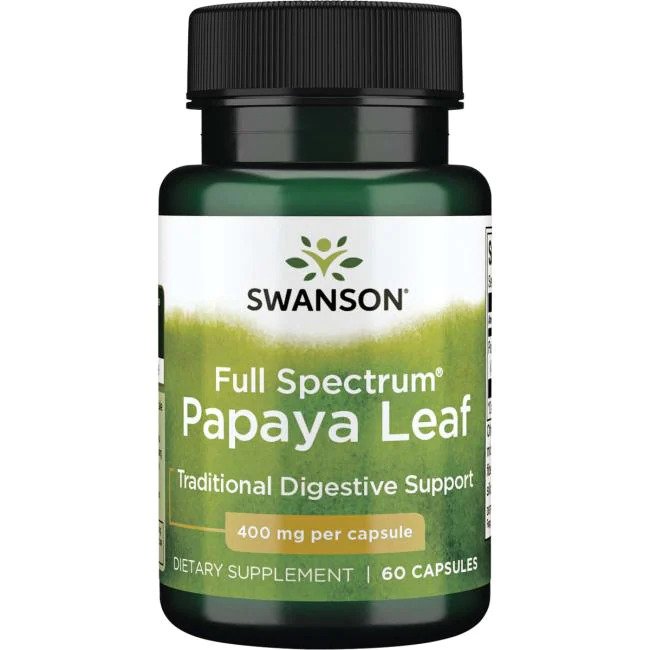 Swanson - Full Spectrum Papaya Leaf - 60 Caps