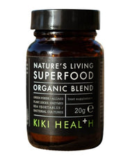 Kiki Health Nature's Living Superfood baksida näringsfakta