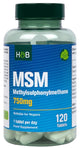 MSM – 1000 mg framsida på förpackning