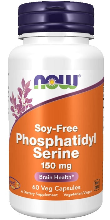 NOW Foods - Phosphatidyl Serine, 150mg Soy Free - 60 Vcaps