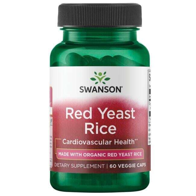 Swanson Red Yeast Rice 600mg framsida