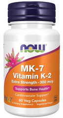 Now Foods - MK-7 Vitamin K-2 - 300mcg, 60 Vcaps
