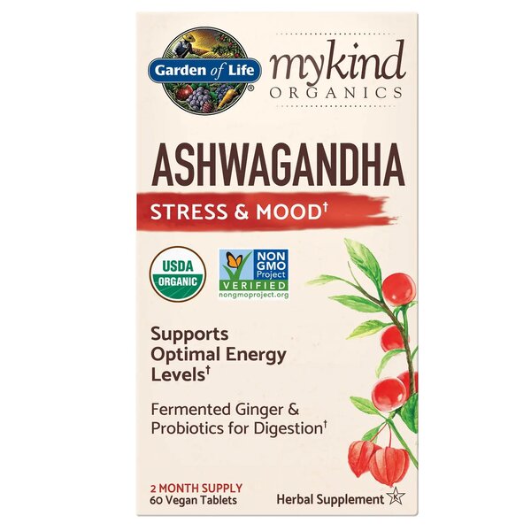 Garden Of Life - Mykind Ashwagandha - 60 Vegaanista Tablettia