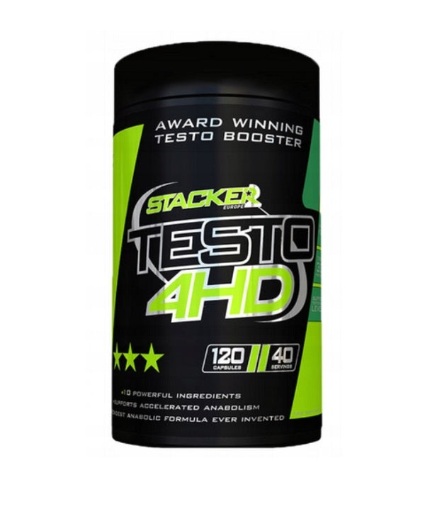 Stacker2 Testo 4HD baksida näringsfakta