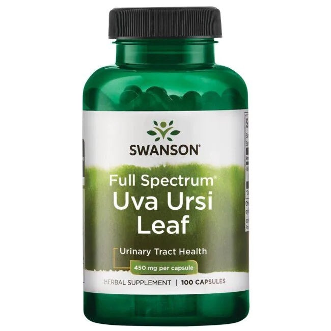 Uva Ursi Leaf 450mg fullspektrumextrakt baksida näringsfakta