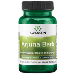 Swanson - Arjuna Bark - 500mg, 60 Vcaps (LYHYT PÄIVÄYS 2026-07-30)