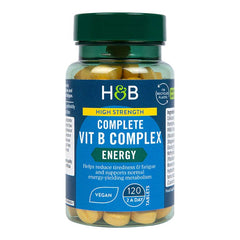 High Strength Complete B-Vitamin Complex baksida med näringsinformation