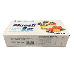 Muesli Bar med L-Karnitin & Acerola baksida näringsfakta