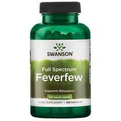 Swanson Full Spectrum Feverfew 380mg framsida