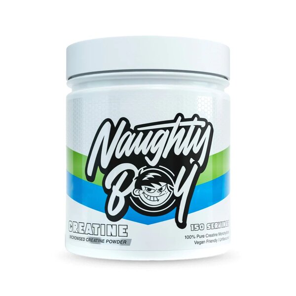 Naughty Boy Creatine förpackning öppen