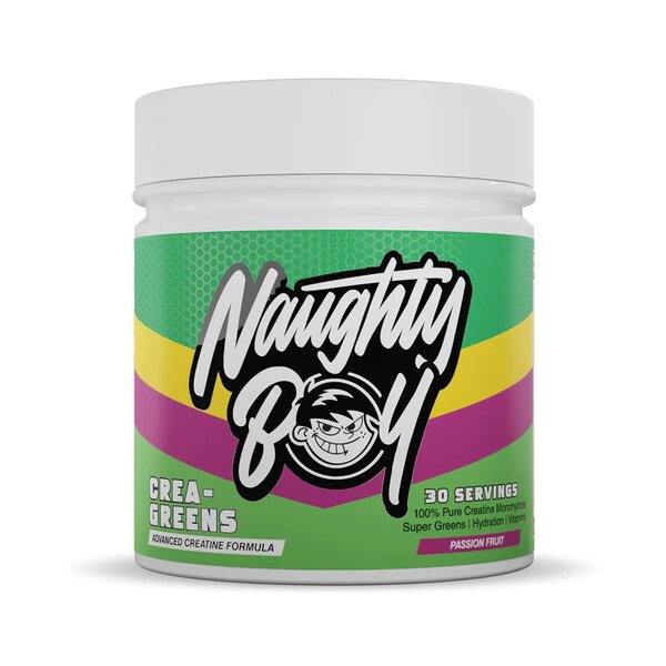 Naughty Boy Crea-Greens baksida näringsfakta