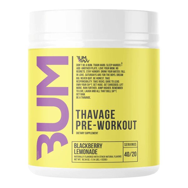 Raw Nutrition Pre-Workout näringsfakta och ingredienser