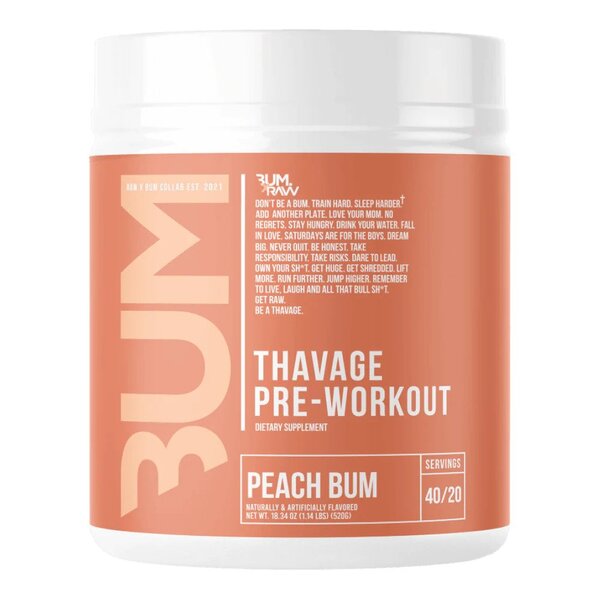 Raw Nutrition Savage Pre-Workout Peach framsida