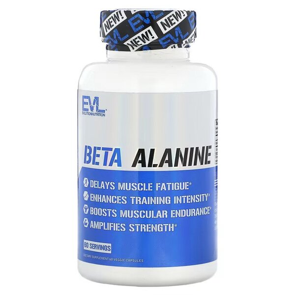 Evlution Nutrition - Beta-Alaniini - 60 Annosta (Kapseli)