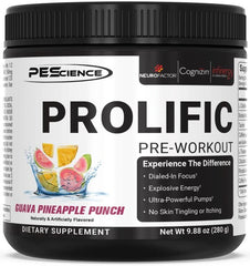 Pescience Prolific Pre-Workout framsida