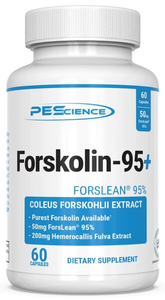 Forskolin-95+ – 30 dagars kur baksida med näringsinformation