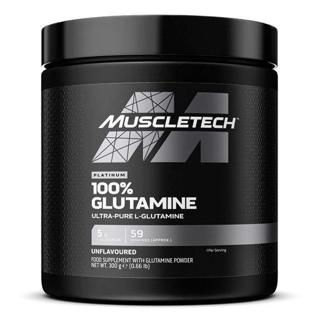 MuscleTech - Platinum 100% Glutamine - 300g (KORT DATUM 2026-08-30)