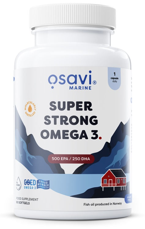 Osavi Super Strong Omega 3 baksida näringsfakta