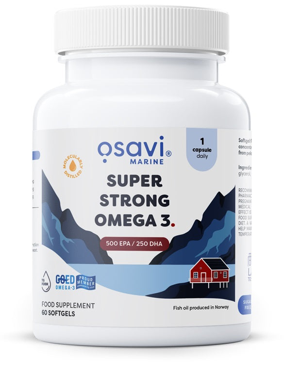 Osavi Super Strong Omega 3 öppen förpackning