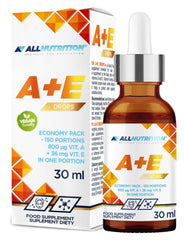 A + E Drops – Vitamin A & E framsida