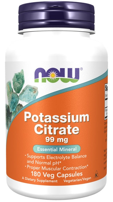 Now Foods - Potassium Citrate, 99mg - 180 Vcaps