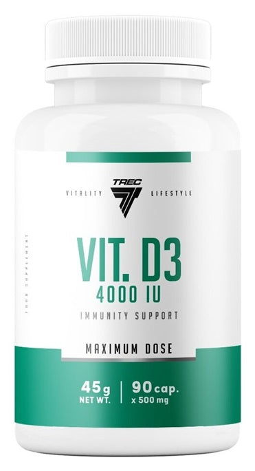 Trec Vit. D3 4000IU 90 kapslar framsida