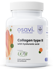 Osavi Collagen Type II baksida med näringsinformation