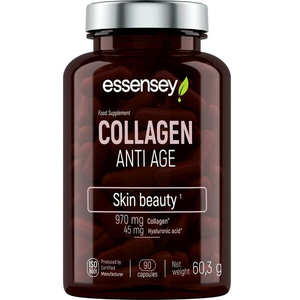 Kollagen Anti Aging – 90 kapslar baksida näringsinformation